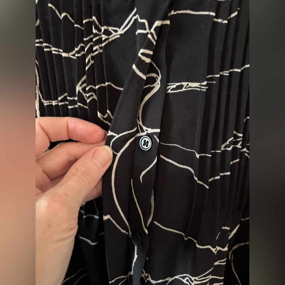 Black and White Abstract Horse Print Topshop Skirt - Picture 4 of 8